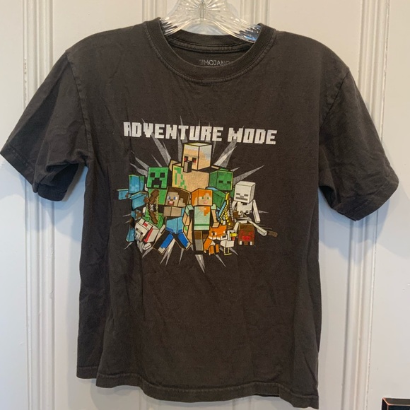 Mojang Youth MindCraft “Adventure Mode” T-Shirt - Size M - Picture 1 of 2